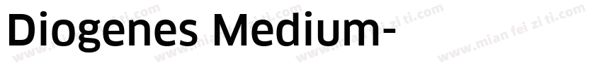 Diogenes Medium字体转换